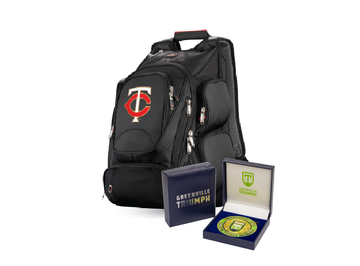 Corporate Gifts Unique custom gifts to give to custom sponsors, partners, or even season ticket holders.