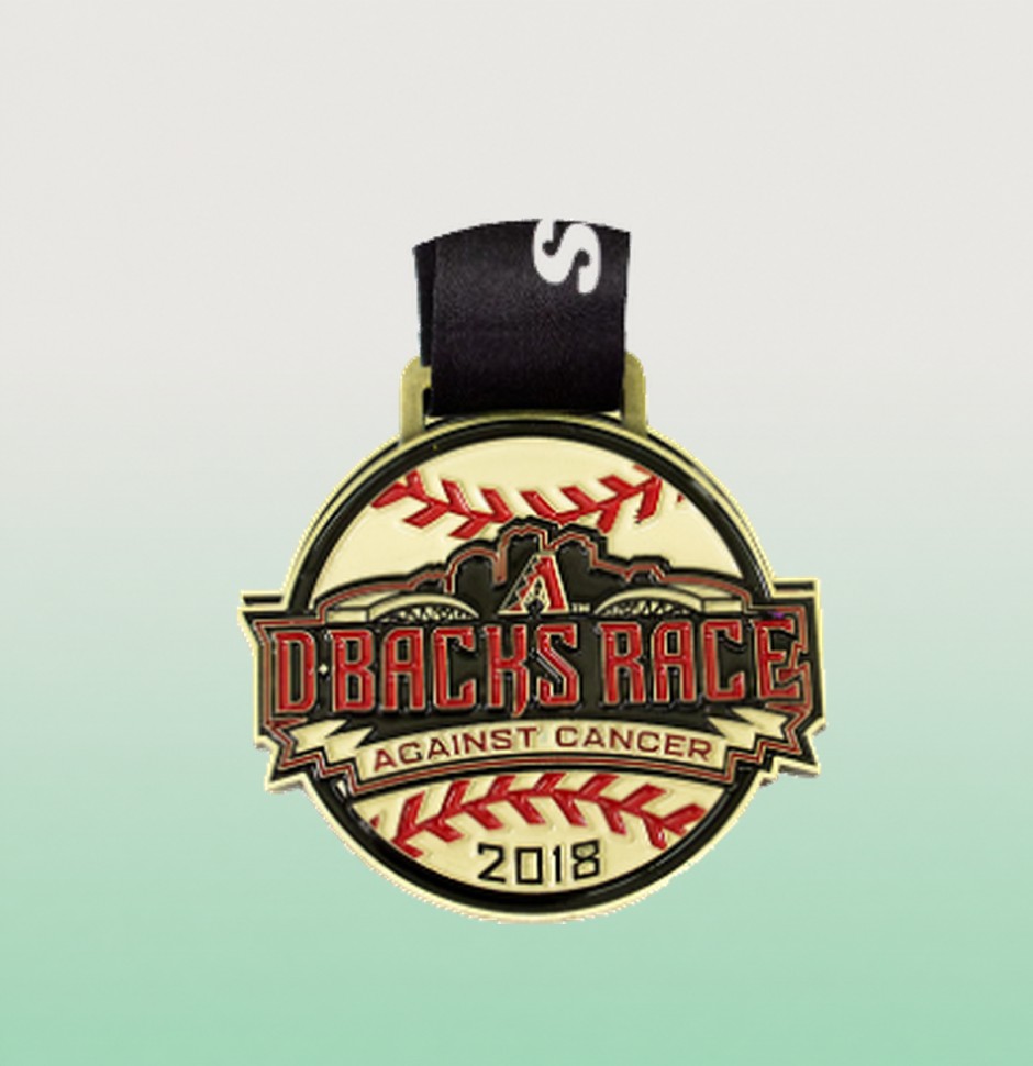 D-backs Race Against Cancer 2018 medal