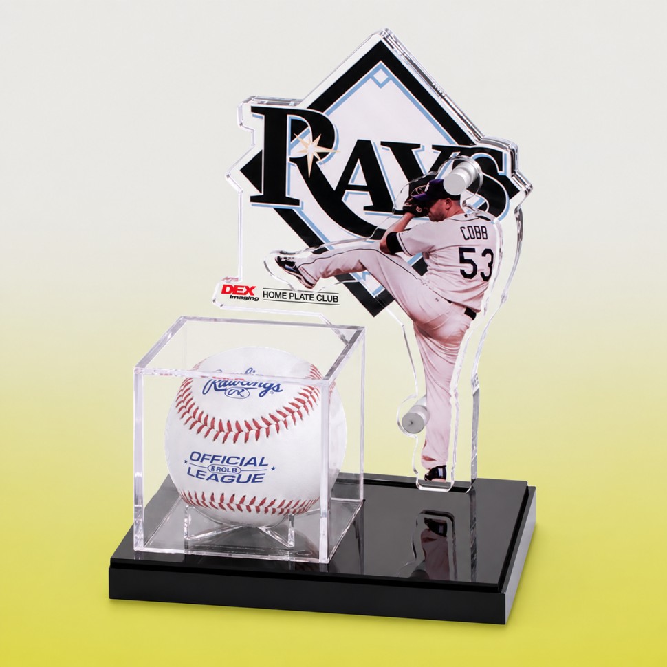 Tampa Bay Rays Home Plate Club baseball display