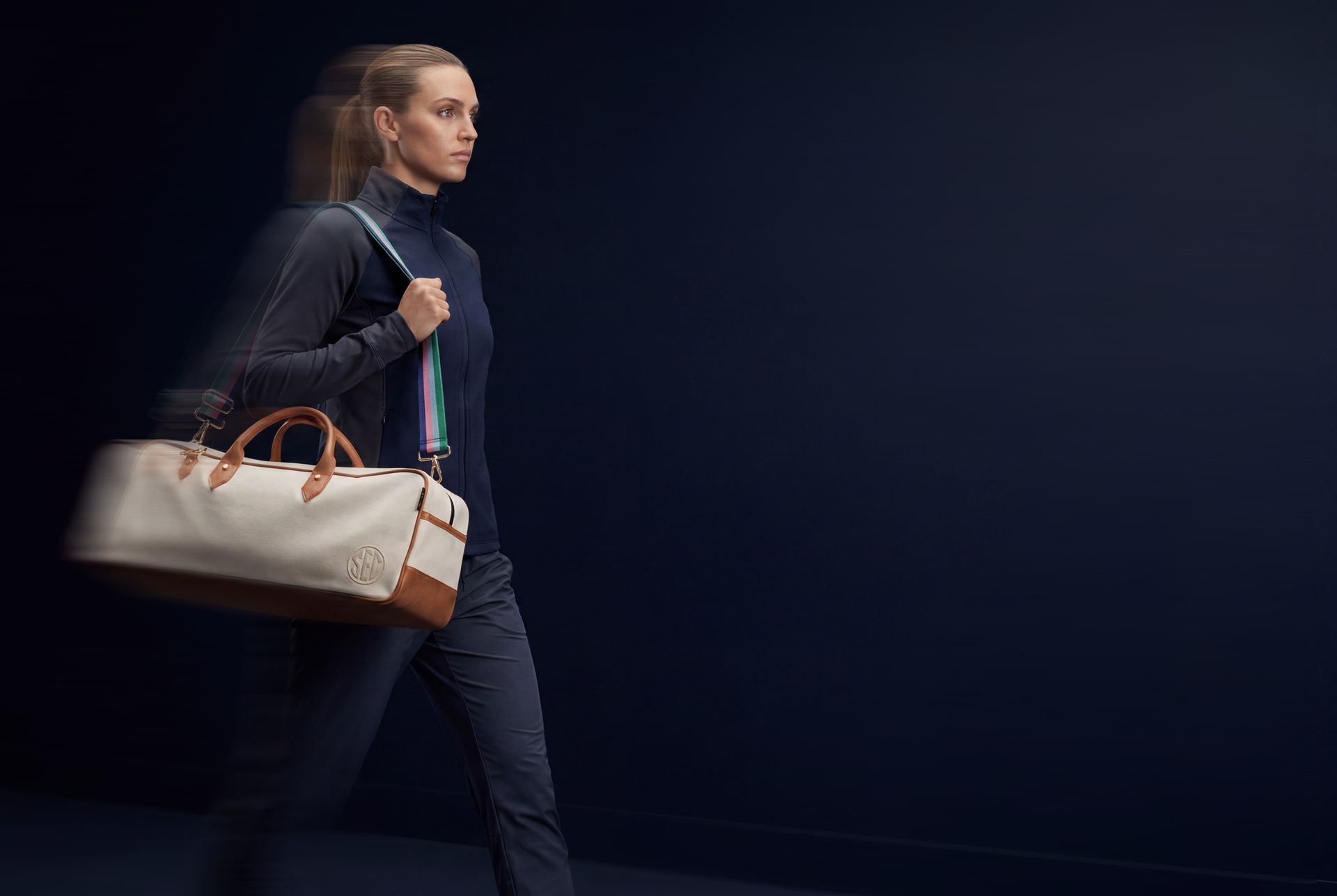 Featured work — SEC duffel