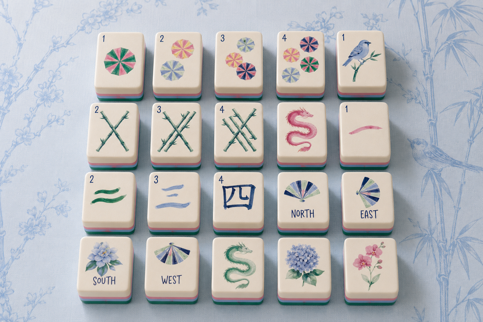 Mahjong tile details